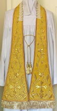 Gold Preaching Stole